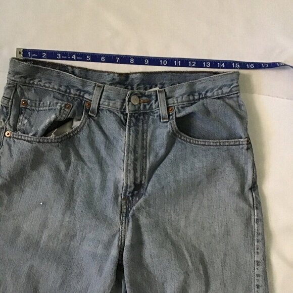 Levis 505 Regular Fit Denim Cutoff Shorts W32 L Regular Fit Summer - Picture 10 of 12